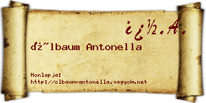 Ölbaum Antonella névjegykártya